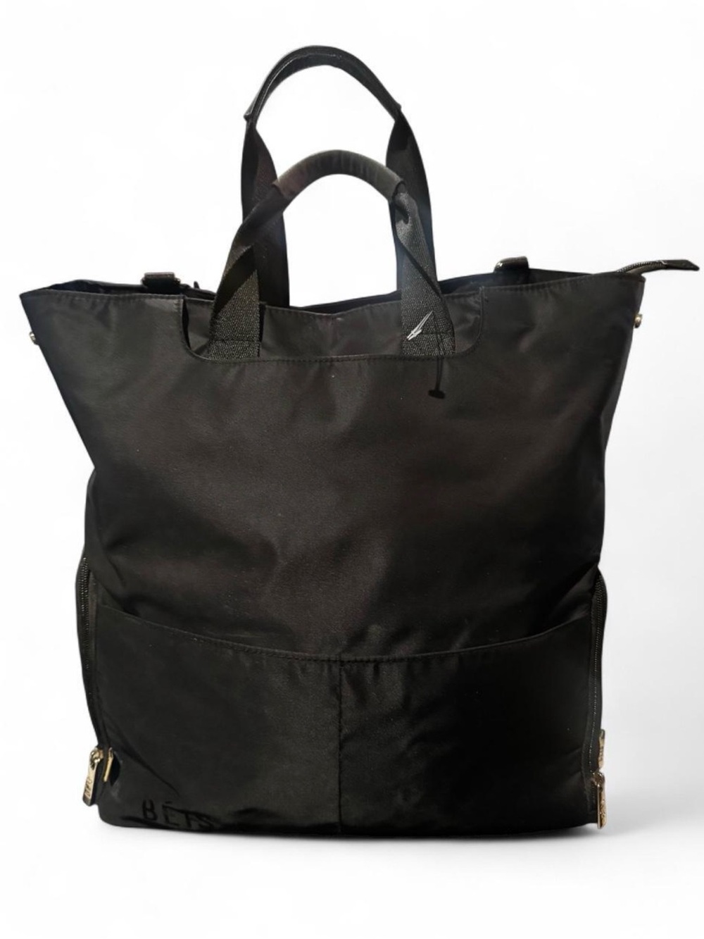 BEIS Black Convertible Tote Backpack
